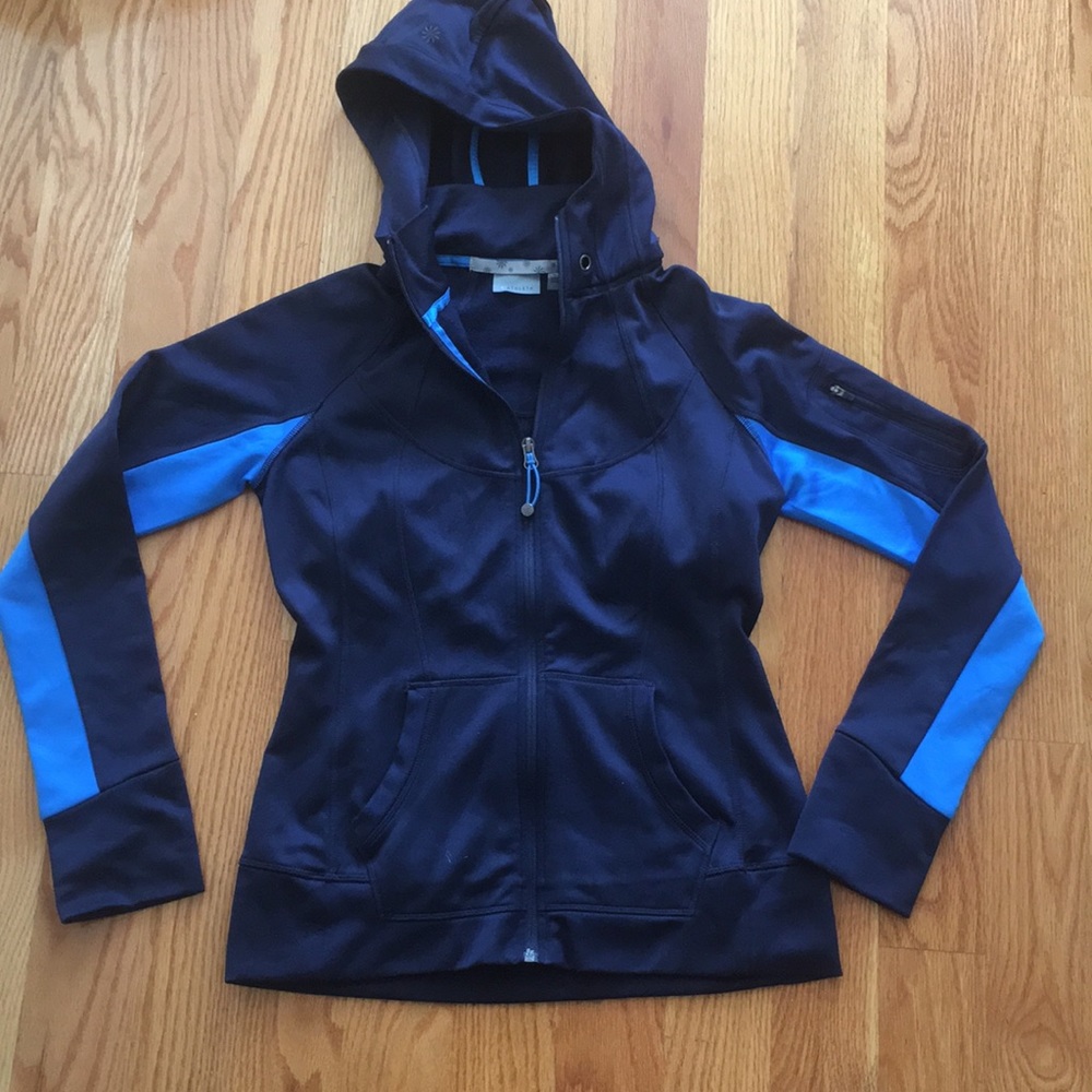 Athleta - M - zipper hoodie with front pockets